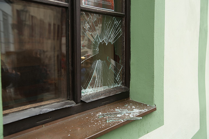 A2B Glass are able to board up broken windows while they are being repaired in Clerkenwell.